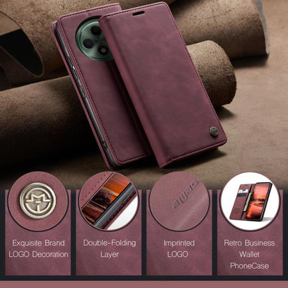 For OPPO Reno12 F /12 FS 5G CaseMe 013 Multifunctional Horizontal Flip Leather Phone Case(Red)
