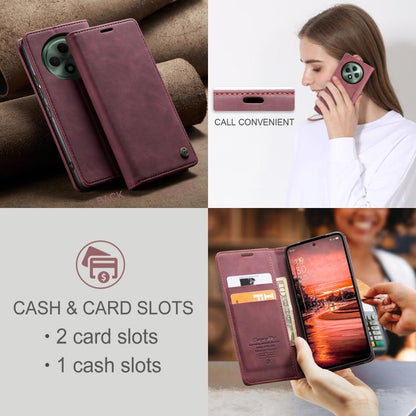 For OPPO Reno12 F /12 FS 5G CaseMe 013 Multifunctional Horizontal Flip Leather Phone Case(Red)
