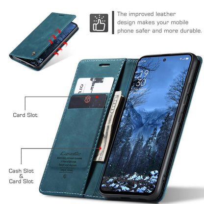 For OPPO Reno12 F /12 FS 5G CaseMe 013 Multifunctional Horizontal Flip Leather Phone Case(Blue)