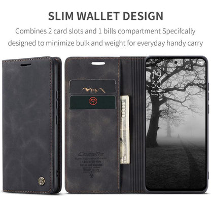 Pour OPPO Reno12 F /12 FS 5G Étui de téléphone en cuir à rabat horizontal multifonctionnel CaseMe 013 (Noir)