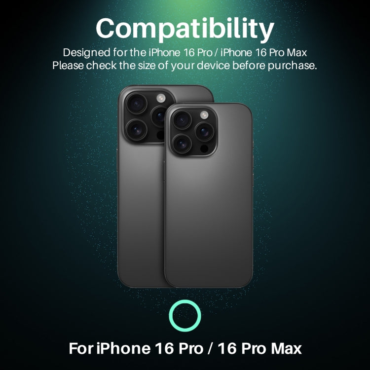Pour iPhone 16 Pro / 16 Pro Max NORTHJO Protecteur d'objectif d'appareil photo Veines CD Film en verre trempé 3D (Noir)