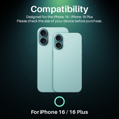 For iPhone 16 / 16 Plus NORTHJO Camera Lens Protector CD Veins 3D Tempered Glass Film(Gold)