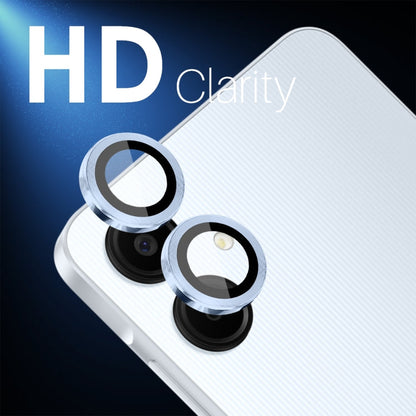 For Samsung Galaxy A06 4G NORTHJO Camera Lens Protector CD Metal Ring Tempered Glass Film(Blue)