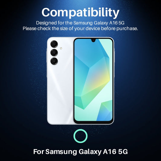 For Samsung Galaxy A16 5G NORTHJO Camera Lens Protector CD Metal Ring Tempered Glass Film(Silver)