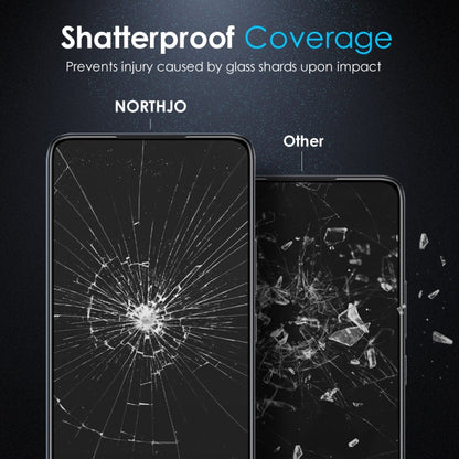 Pour Xiaomi 14T / 14T Pro 5G NORTHJO A++ Protection d'écran en verre trempé avec colle intégrale et sérigraphie