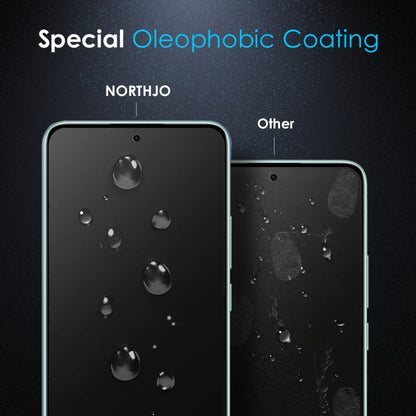 For Xiaomi Redmi Note 14 5G NORTHJO A++ Screen Full Glue Silk Printing Tempered Glass Film