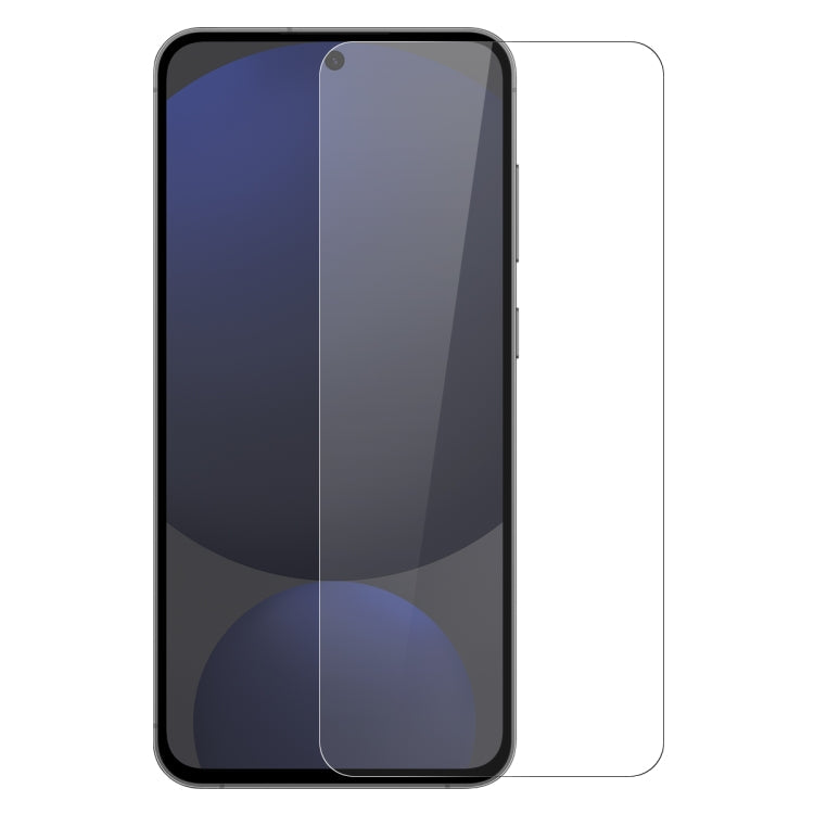 Pour Samsung Galaxy S25 5G NORTHJO Coque en TPU avec film de protection d'écran et d'objectif, compatible avec le déverrouillage par empreinte digitale (transparent)