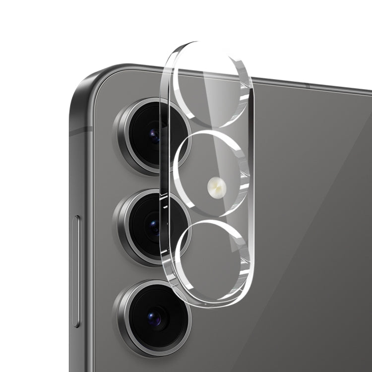 Pour Samsung Galaxy S25 5G NORTHJO Coque en TPU avec film de protection d'écran et d'objectif, compatible avec le déverrouillage par empreinte digitale (transparent)