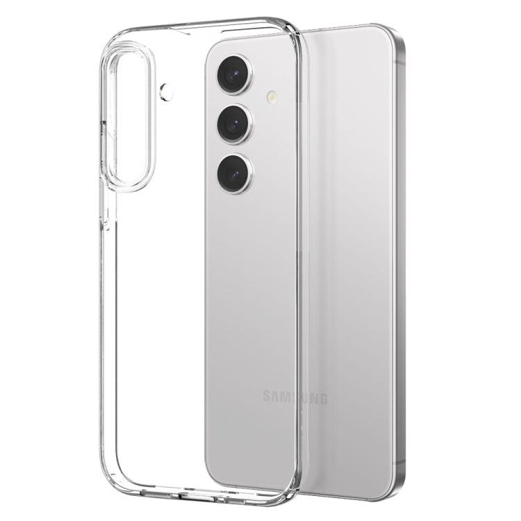 For Samsung Galaxy S24 5G NORTHJO TPU Case with Screen and Lens Film, Support Fingerprint Unlock(Transparent)