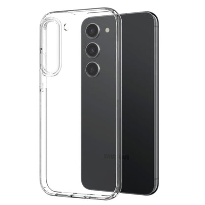For Samsung Galaxy S23+ 5G NORTHJO TPU Case with Screen and Lens Film, Support Fingerprint Unlock(Transparent)