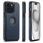 For iPhone 15 Plus Suteni G1 Cross Texture MagSafe Phone Case(Blue)