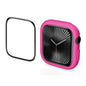 For Apple Watch Series 11 / 10 42mm ENKAY Hat-Prince 2 in 1 Candy Color TPU Watch Case with Full Coverage PMMA Soft Film(Rose)
