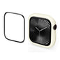 For Apple Watch Series 11 / 10 42mm ENKAY Hat-Prince 2 in 1 Candy Color TPU Watch Case with Full Coverage PMMA Soft Film(Beige)
