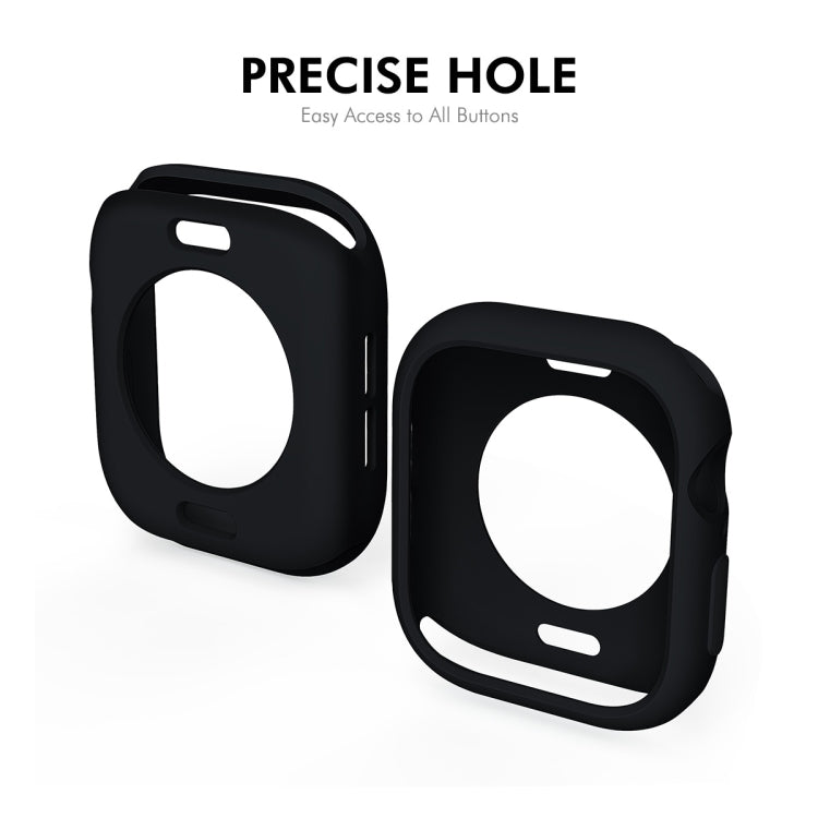 For Apple Watch Series 11 / 10 42mm ENKAY Hat-Prince 2 in 1 Candy Color TPU Watch Case with Full Coverage PMMA Soft Film(Beige)