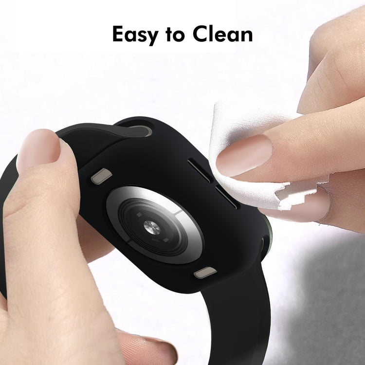 For Apple Watch Series 11 / 10 42mm ENKAY Hat-Prince 2 in 1 Candy Color TPU Watch Case with Full Coverage PMMA Soft Film(Orange)