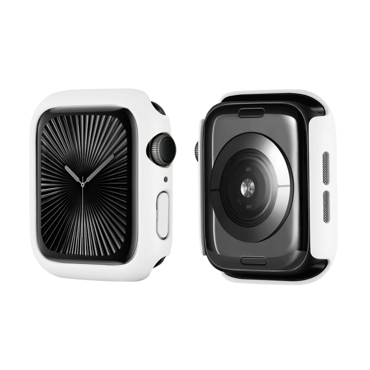 For Apple Watch Series 11 / 10 46mm ENKAY Hat-Prince Solid Color PC Watch Case Shockproof Cover(White)