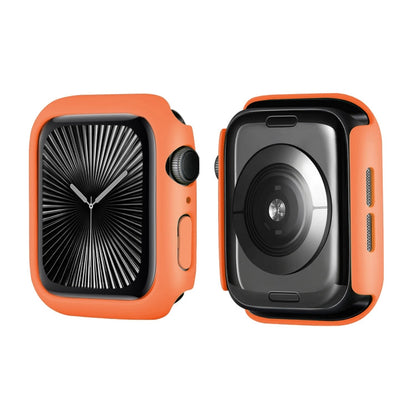 Pour Apple Watch Series 11 / 10 46mm ENKAY Hat-Prince Étui de montre PC de couleur unie Housse antichoc (Orange)
