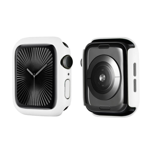 For Apple Watch Series 11 / 10 42mm ENKAY Hat-Prince Solid Color PC Watch Case Shockproof Cover(White)