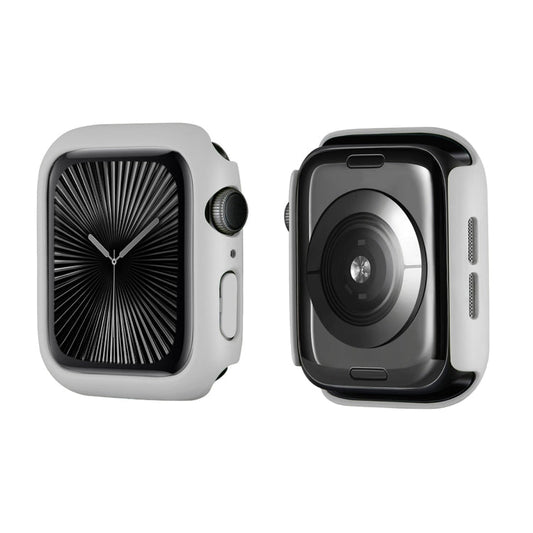 For Apple Watch Series 11 / 10 42mm ENKAY Hat-Prince Solid Color PC Watch Case Shockproof Cover(Light Grey)