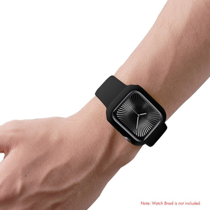 Pour Apple Watch Series 11 / 10 46mm ENKAY Hat-Prince Étui de montre PC couleur unie Housse antichoc (Gris clair)