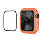 For Apple Watch Series 11 / 10 46mm ENKAY Hat-Prince 2 in 1 Solid Color PC Watch Case with Full Coverage PMMA Soft Film(Orange)