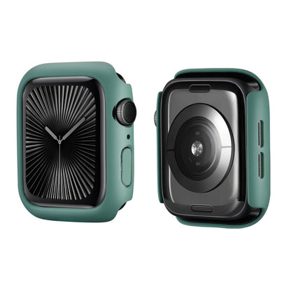 For Apple Watch Series 11 / 10 46mm ENKAY Hat-Prince 2 in 1 Solid Color PC Watch Case with Full Coverage PMMA Soft Film(Green)