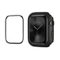 For Apple Watch Series 11 / 10 46mm ENKAY Hat-Prince 2 in 1 Solid Color PC Watch Case with Full Coverage PMMA Soft Film(Black)