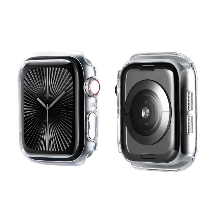 Pour Apple Watch Series 11 / 10 46mm ENKAY Hat-Prince 2 en 1 Étui de protection PC couleur unie avec film souple PMMA à couverture complète (Transparent)