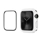 For Apple Watch Series 11 / 10 42mm ENKAY Hat-Prince 2 in 1 Solid Color PC Watch Case with Full Coverage PMMA Soft Film(White)