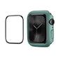 For Apple Watch Series 11 / 10 42mm ENKAY Hat-Prince 2 in 1 Solid Color PC Watch Case with Full Coverage PMMA Soft Film(Green)