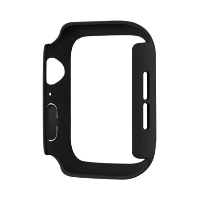 For Apple Watch Series 11 / 10 42mm ENKAY Hat-Prince 2 in 1 Solid Color PC Watch Case with Full Coverage PMMA Soft Film(Dark Blue)