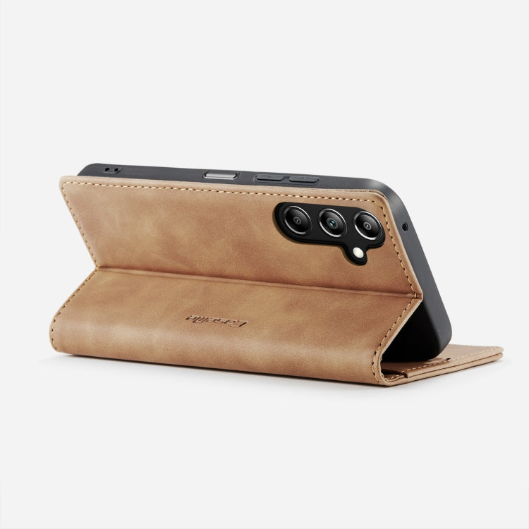 For Samsung Galaxy A16 5G CaseMe 013 Multifunctional Horizontal Flip Leather Phone Case(Brown)