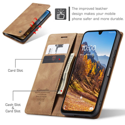 For Samsung Galaxy A16 5G CaseMe 013 Multifunctional Horizontal Flip Leather Phone Case(Brown)