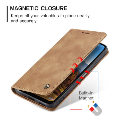 For Samsung Galaxy A16 5G CaseMe 013 Multifunctional Horizontal Flip Leather Phone Case(Brown)