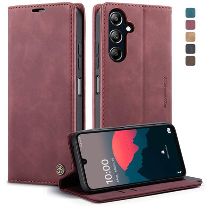 For Samsung Galaxy A16 5G CaseMe 013 Multifunctional Horizontal Flip Leather Phone Case(Red)