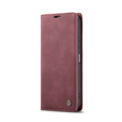 For Samsung Galaxy A16 5G CaseMe 013 Multifunctional Horizontal Flip Leather Phone Case(Red)