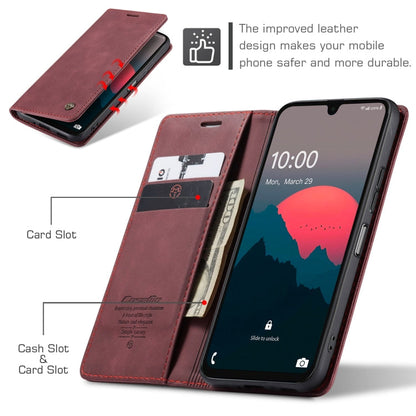 For Samsung Galaxy A16 5G CaseMe 013 Multifunctional Horizontal Flip Leather Phone Case(Red)