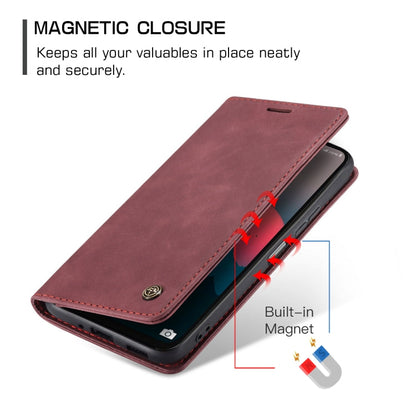 For Samsung Galaxy A16 5G CaseMe 013 Multifunctional Horizontal Flip Leather Phone Case(Red)