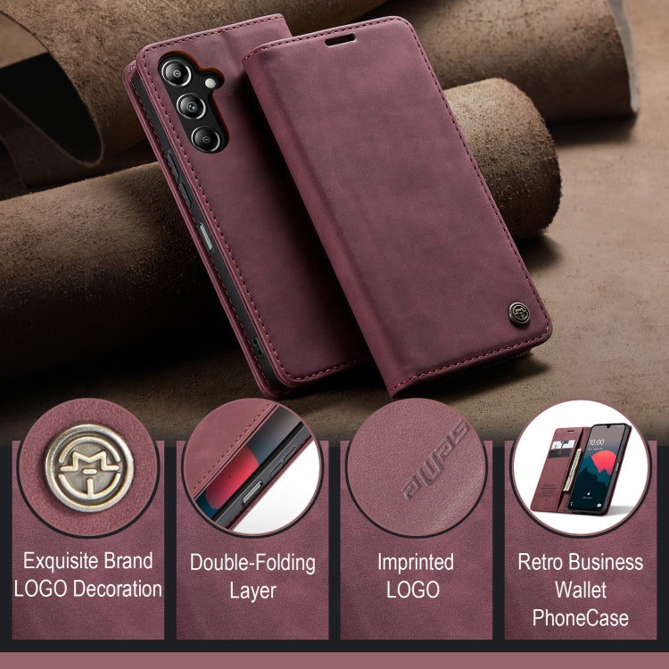 For Samsung Galaxy A16 5G CaseMe 013 Multifunctional Horizontal Flip Leather Phone Case(Red)
