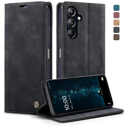For Samsung Galaxy A16 5G CaseMe 013 Multifunctional Horizontal Flip Leather Phone Case(Black)