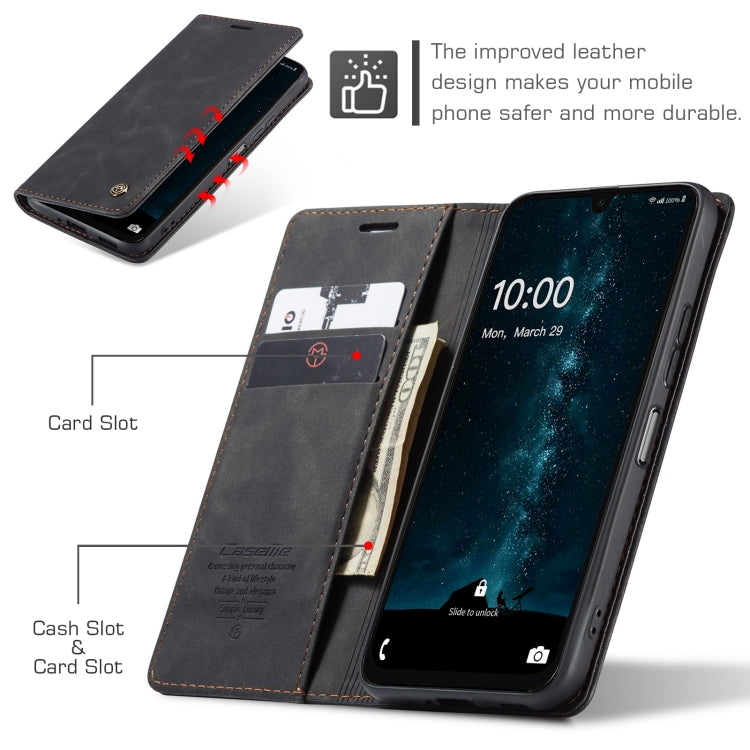 For Samsung Galaxy A16 5G CaseMe 013 Multifunctional Horizontal Flip Leather Phone Case(Black)