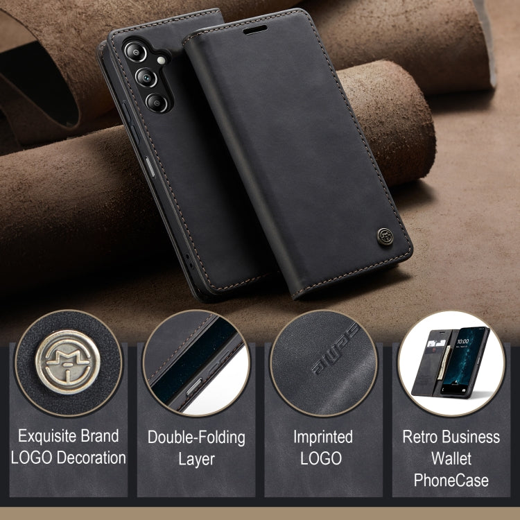 For Samsung Galaxy A16 5G CaseMe 013 Multifunctional Horizontal Flip Leather Phone Case(Black)
