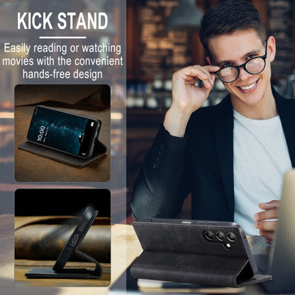 For Samsung Galaxy A16 5G CaseMe 013 Multifunctional Horizontal Flip Leather Phone Case(Black)
