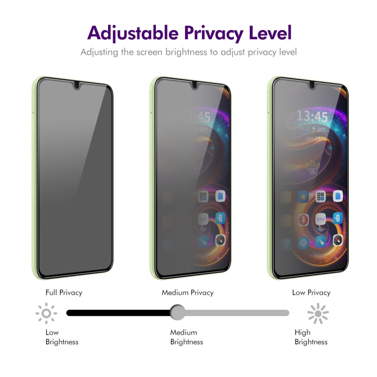 For Samsung Galaxy A16 4G / 5G ENKAY Easy Install Anti-peeping Privacy Tempered Glass Film