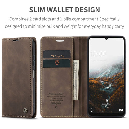 For Galaxy A07 / A06 CaseMe 013 Multifunctional Horizontal Flip Leather Phone Case(Coffee)