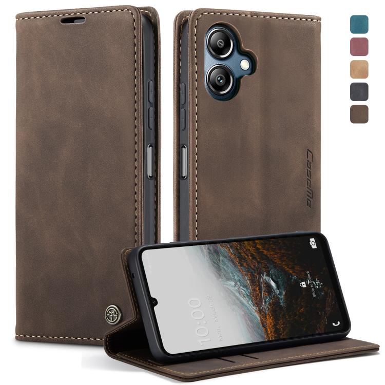 For Galaxy A07 / A06 CaseMe 013 Multifunctional Horizontal Flip Leather Phone Case(Coffee)