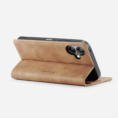 For Galaxy A07 / A06 CaseMe 013 Multifunctional Horizontal Flip Leather Phone Case(Brown)