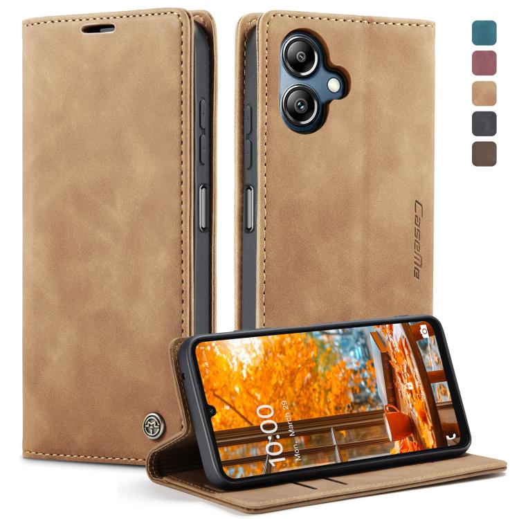 For Galaxy A07 / A06 CaseMe 013 Multifunctional Horizontal Flip Leather Phone Case(Brown)