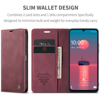 For Galaxy A07 / A06 CaseMe 013 Multifunctional Horizontal Flip Leather Phone Case(Red)