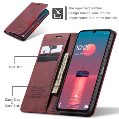 For Galaxy A07 / A06 CaseMe 013 Multifunctional Horizontal Flip Leather Phone Case(Red)